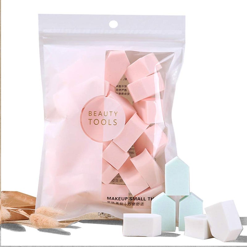 Aturmon 25 PCS Makeup Blenders Sponges Set, Use for Dry and Wet, Perfect for Full Face Curve Blending, Cream, Liquid, Powder Foundation Cosmetics, Latex Free & Soft & Flexible, Pentagon - Image 1